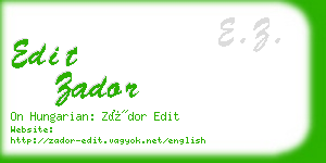 edit zador business card